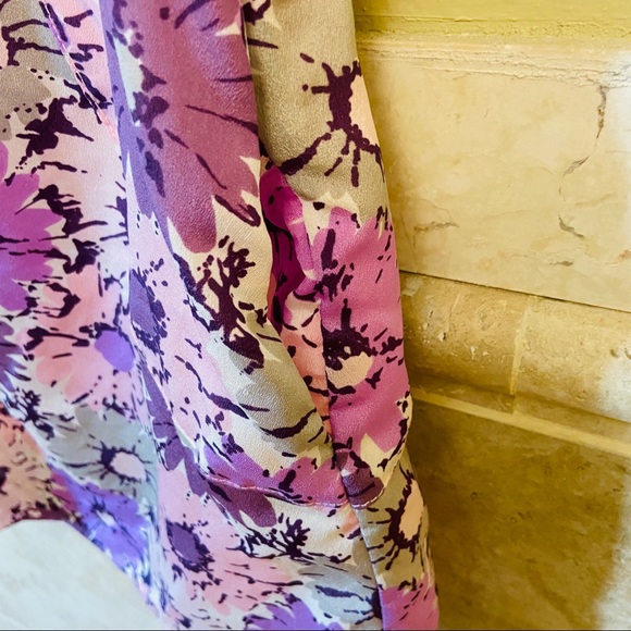 Moby Goby Purple Floral A-Line Girls Dress sz 4 - Picture 5 of 7